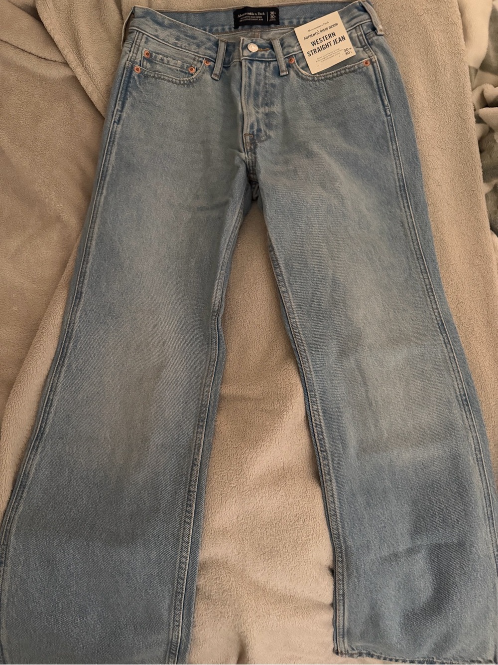 Abercrombie Western fit Light Blue Men’s Straight Jeans